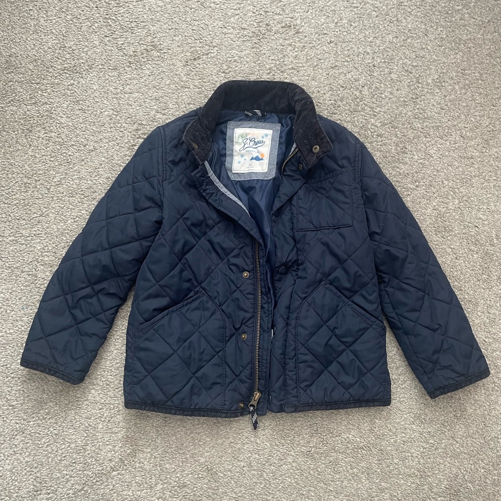 JCrew quilted boys jacket XS
